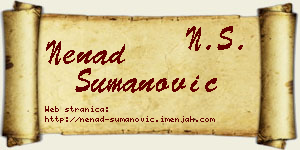 Nenad Šumanović vizit kartica